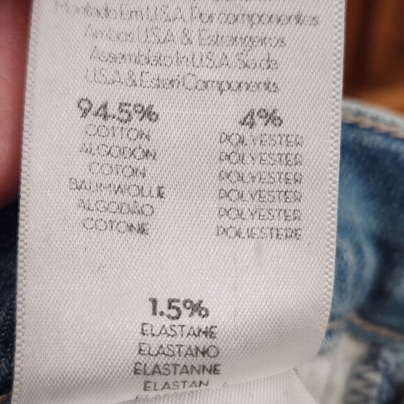 Mother Pixie Dazzler High Rise Straight Leg Ankle Jeans, "Shoot to Thrill" Sz 31 - Picture 14 of 14